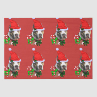 Papel De Seda Pit Bull Terrier Natal Americano