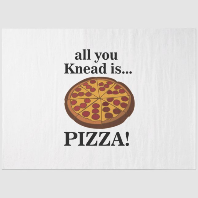Papel De Seda Pizza de Pepperoni Comida Engraçada (Frente )