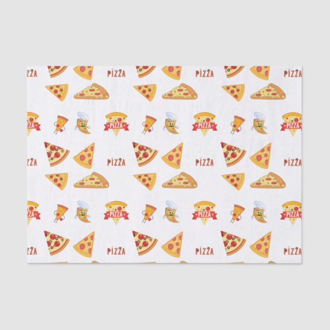 Papel De Seda Pizza legal Fatias Pizza Lovers (Frente )