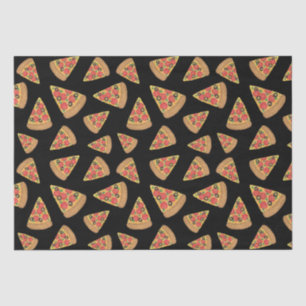 Papel De Seda Pizza Party Pepperoni Novelty Black