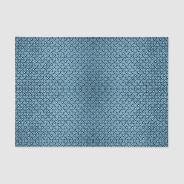Papel De Seda Placa de Diamante Azul (Frente )