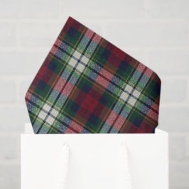 Papel De Seda Plaid de Natal Preppy