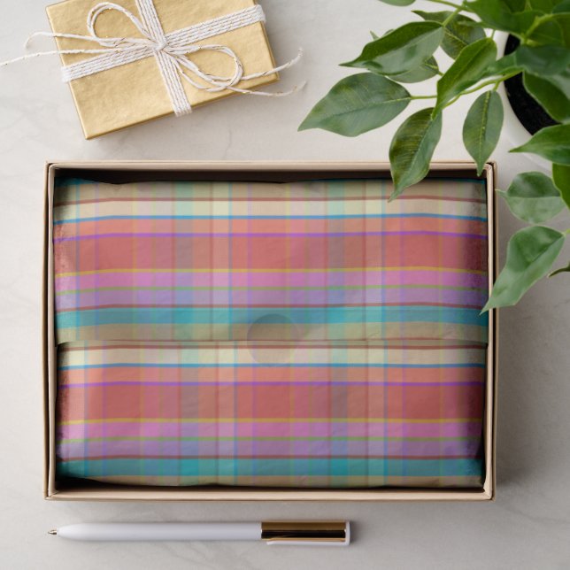 Papel De Seda Plaid de Treino Higiênico (Presente)