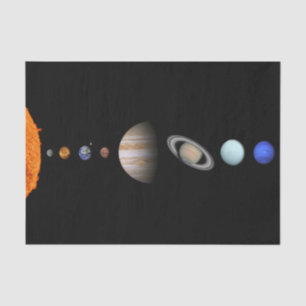 Papel De Seda PLANETAS do SISTEMA SOLAR 15" envolvendo