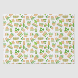 Papel De Seda Plantações da Casa Cactus no Livro Branco