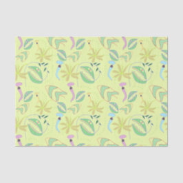 Papel De Seda Plantas carnívoras engraçadas desenhando um padrão