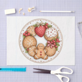 Papel De Seda Plate of Cookies Clock Face