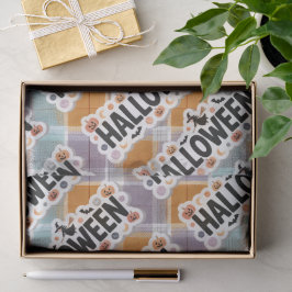 Papel De Seda Playful Halloween Plaid