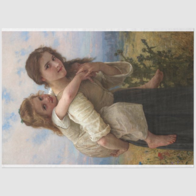 Papel De Seda Pleasant Burden por William Adolphe Bouguereau (Frente )