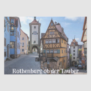 Papel De Seda Plönlein em Rothenburg ob der Tauber, Alemanha