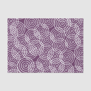 Papel De Seda Pó Roxo De Plum Círculos De Sobreposição Geom