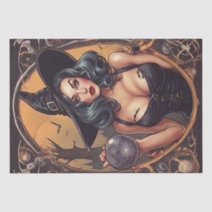 Papel De Seda Poção Pin-Up: Desligamento de Bruxas Retro