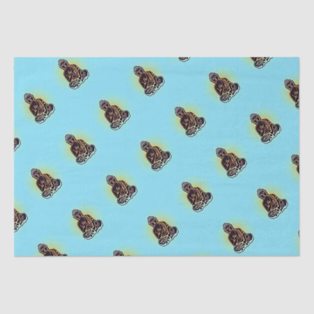 Papel De Seda Poder preto de Buddha (Frente )