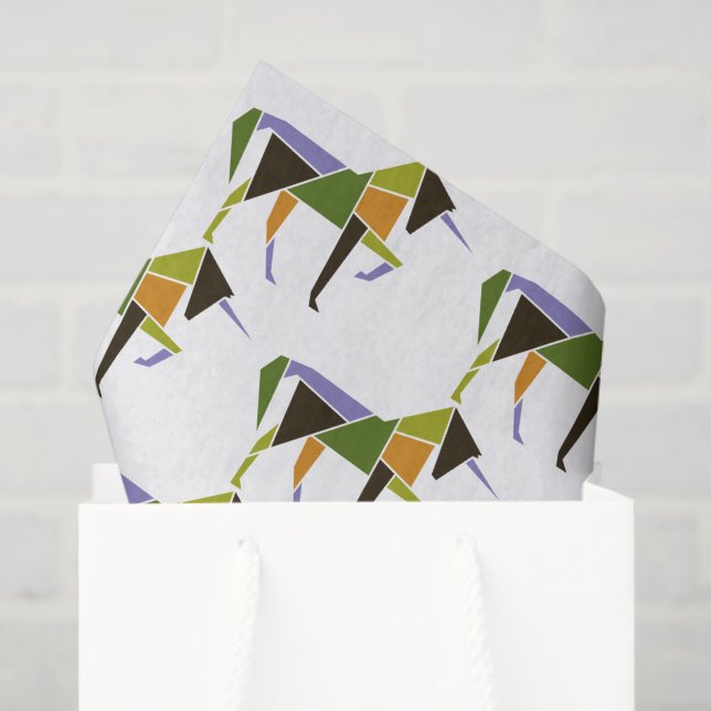 Papel De Seda Poderoso animal de Abstrato moderno do Unicórnio (Sacola de presentes)