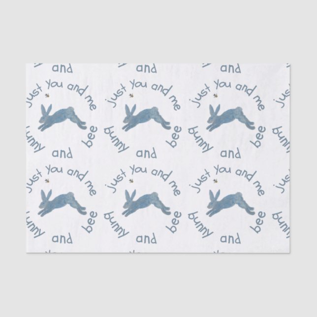 Papel De Seda Poem Bunny Bee Bunnies Bee Baby  (Frente )