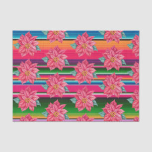 Papel De Seda Poinsétia Serape Mexicana Natal México