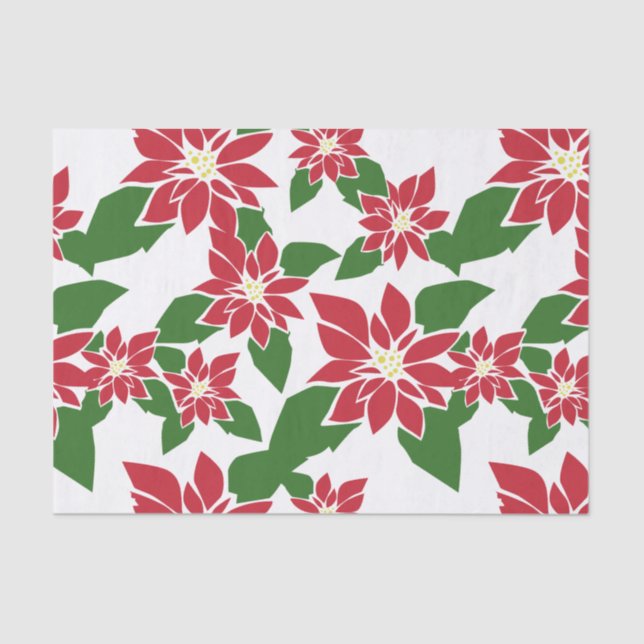 Papel De Seda Poinsettia (Frente )