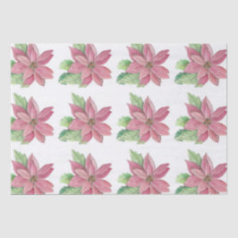 Papel De Seda Poinsettia