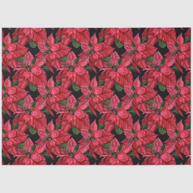 Papel De Seda Poinsettia Paper Series Design 3 (Frente )
