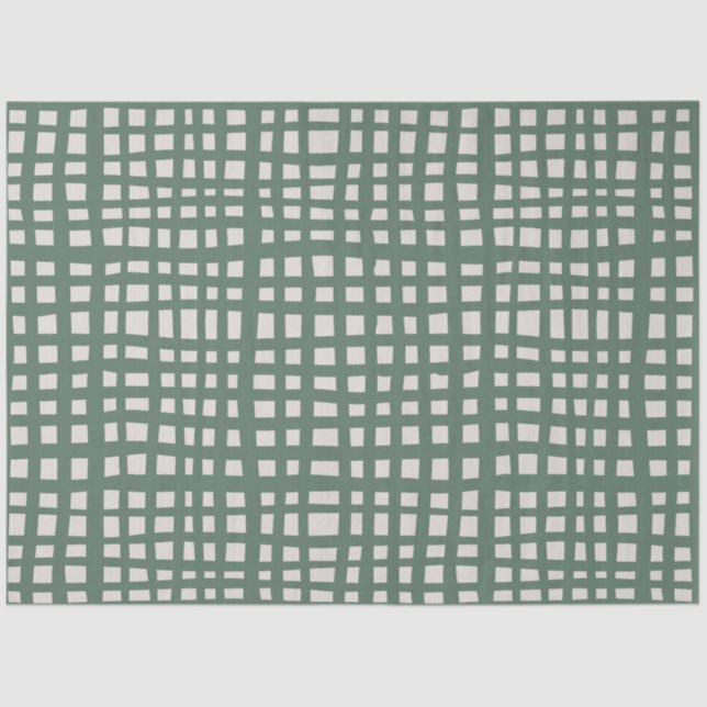 Papel De Seda Poinsettia Sage Green Ivory Christmas gift (Frente )