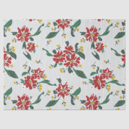 Papel De Seda Poinsettias for all Seasons Gift Bag