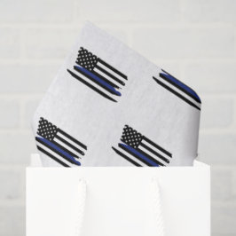 Papel De Seda Policial Thin Blue Line Polícia Cop