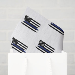 Papel De Seda Policial Thin Blue Line Polícia Cop