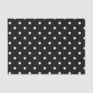 Papel De Seda Polkadots B&W