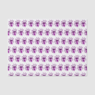 Papel De Seda Polvo Estilizado Vintage Que Desenha Púrpl De Braç