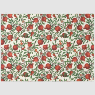 Papel De Seda Pomegranatos e Bella Moths em branco