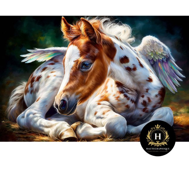 Papel De Seda Pônei Bebê Alado Celestial Decoupage (Criador carregado)