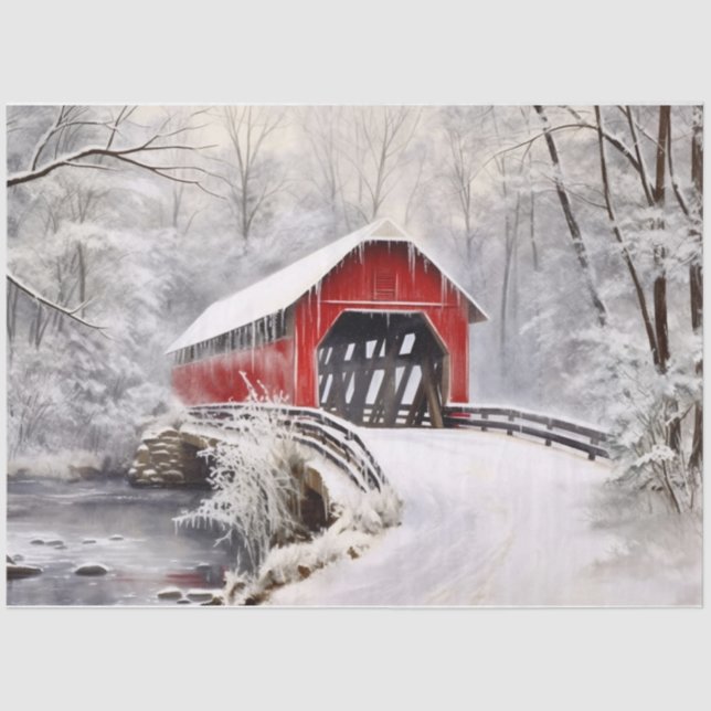 Papel De Seda Ponte coberta (Frente )