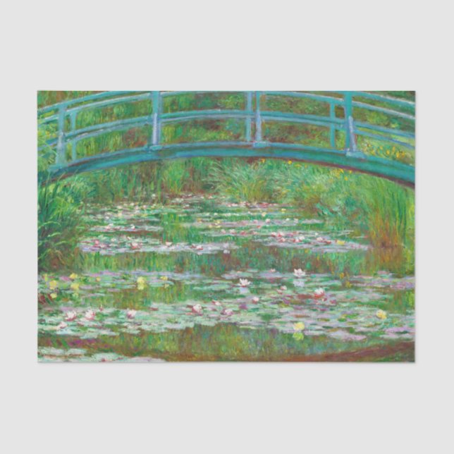 Papel De Seda Ponte Japonesa, 1899, por Claude Monet (Frente )