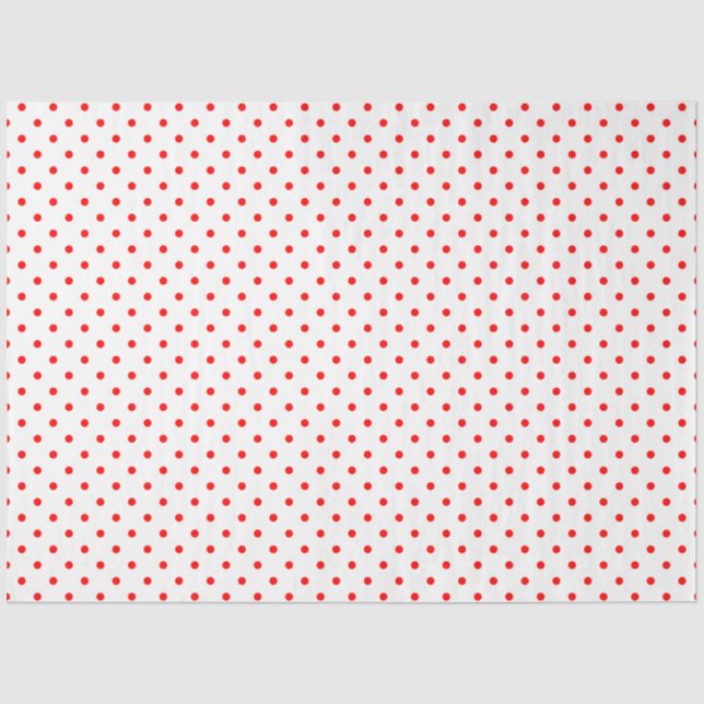 Papel De Seda Pontinhos Vermelhos Minúsculos (Frente )