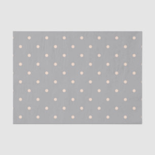 Papel De Seda Ponto Branco Fundo Cinza Elegante Bolinhas Pontilh