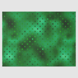 Papel De Seda Ponto de Bolha Verde