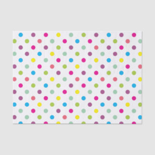 Papel De Seda Pontos Coloridos