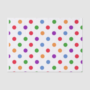 Papel De Seda Pontos Coloridos