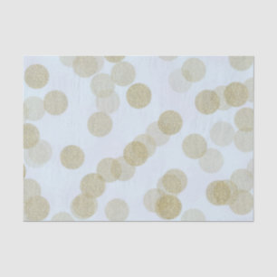 Papel De Seda Pontos de Brilho Azul e Dourado