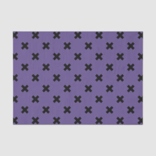 Papel De Seda Pontos de cruz pretos no ultravioleta