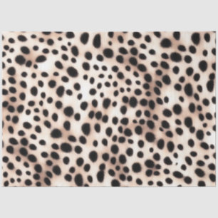 Papel De Seda Pontos de Dalmação Brancos do ouro: Peles De Anima