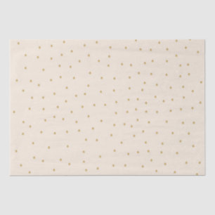 Papel De Seda Pontos Dourados Bege Animais da Floresta Aquarela