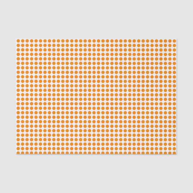 Papel De Seda Pontos laranja no Livro Branco (Frente )