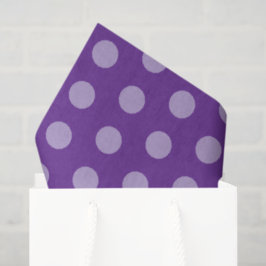 Papel De Seda Pontos Polka Roxos