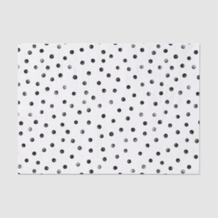 Papel De Seda Pontos preto e branco dos confetes