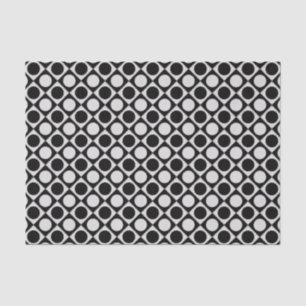 Papel De Seda Pontos & quadrados / branco preto + suas ideias