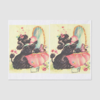 Papel De Seda Poodle de Vintage para Desligar