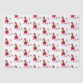 Papel De Seda Poodle Vestido para os Feriados