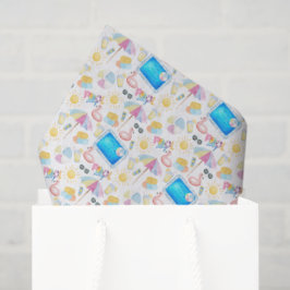 Papel De Seda Pool Party Birthday Tissue Paper