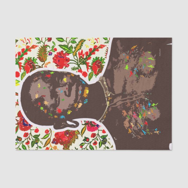 Papel De Seda Pop de Art Africano (Frente )